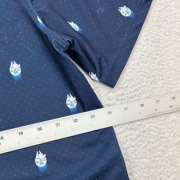 RSVLTS Brkfst Star Wars Men's Blue All-Day Polo Golf Shirt - XL FLAW - Picture 6 of 13